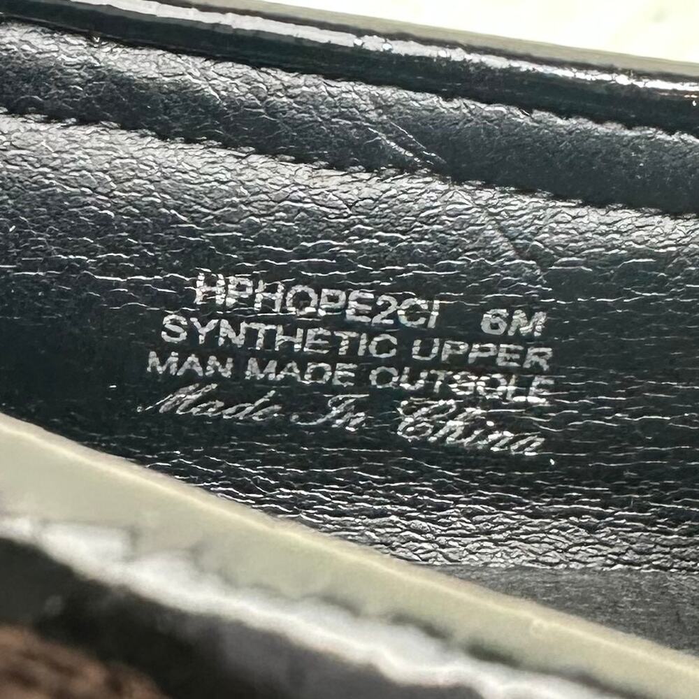 Donald Pliner Hope Patent Loafers Black Lug Sole Slip On Shoes Women 6M - Picture 8 of 12